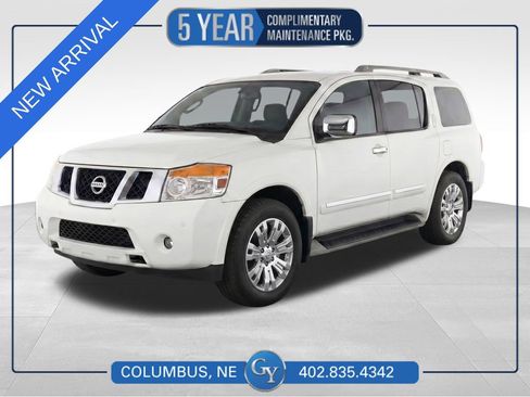 Used 2015 Nissan Armada Platinum w/ 2nd Row Captain Seat Package AWD/4WD image 1