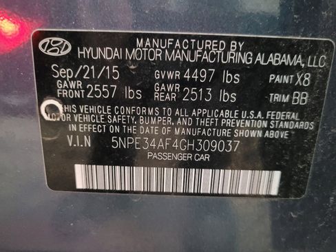 Used 2016 Hyundai Sonata Limited w/ Option Group 05 image 33