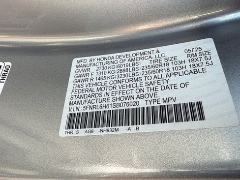 Used 2025 Honda Odyssey EX-L image 30