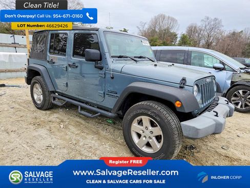 Used 2015 Jeep Wrangler Unlimited Sport w/ Quick Order Package 24S AWD/4WD image 5