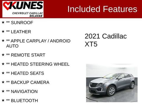 Used 2021 Cadillac XT5 Premium Luxury w/ LPO, Floor Liner Package AWD/4WD image 3