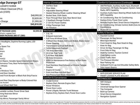 Used 2026 Dodge Durango GT w/ Blacktop Package AWD/4WD image 6