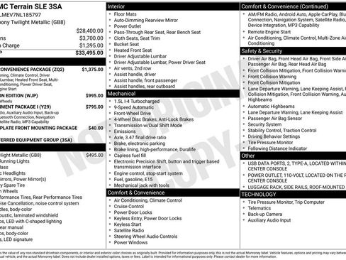 Used 2022 GMC Terrain SLE w/ Driver Convenience Package FWD image 26
