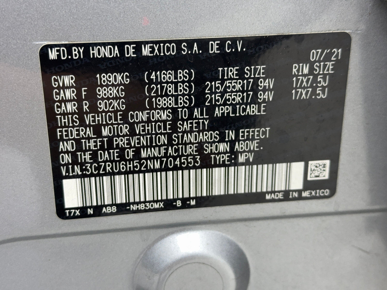 Used 2022 Honda HR-V EX image 50