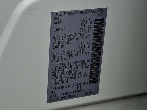 Certified 2024 Nissan Pathfinder SV AWD/4WD image 28