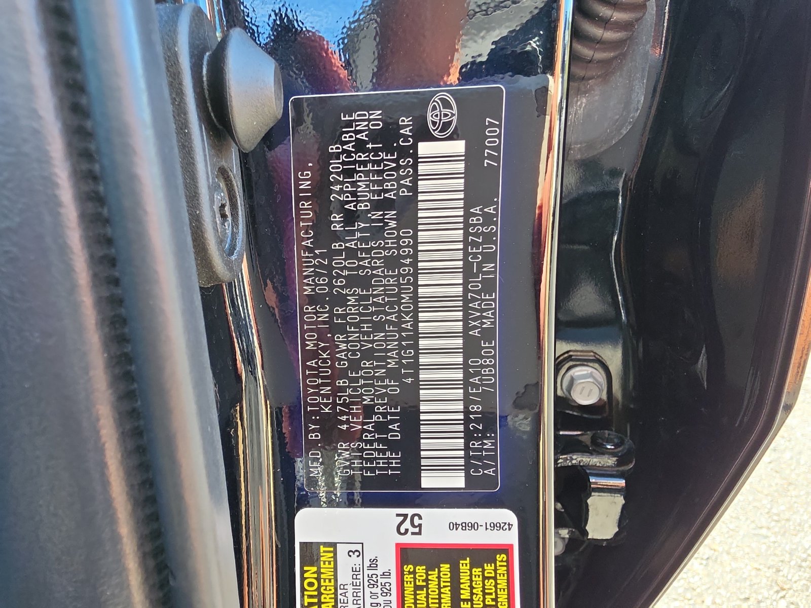 Used 2021 Toyota Camry SE FWD image 29