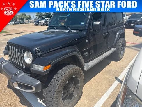 Used 2020 Jeep Wrangler Unlimited Sahara w/ Uconnect 4C Nav & Sound Group AWD/4WD image 1