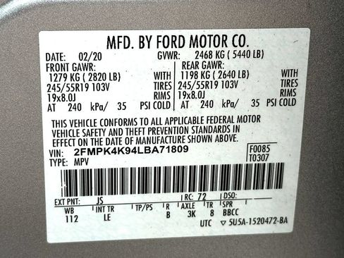 Used 2020 Ford Edge Titanium AWD/4WD image 30
