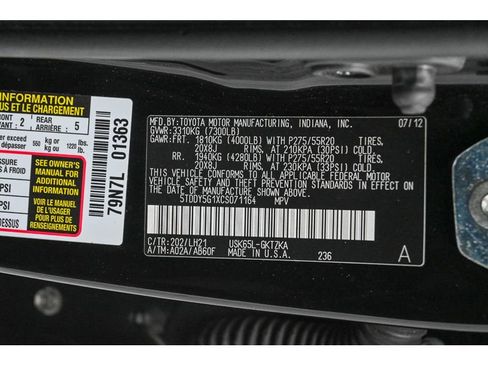 Used 2012 Toyota Sequoia Platinum image 74