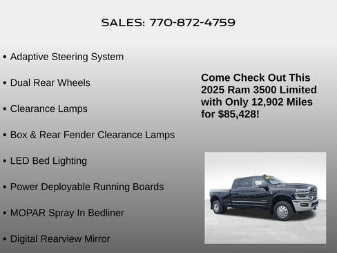Used 2025 RAM 3500 Limited AWD/4WD image 25