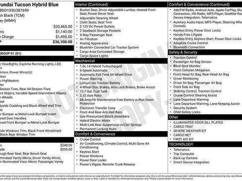 Used 2025 Hyundai Tucson Blue image 31