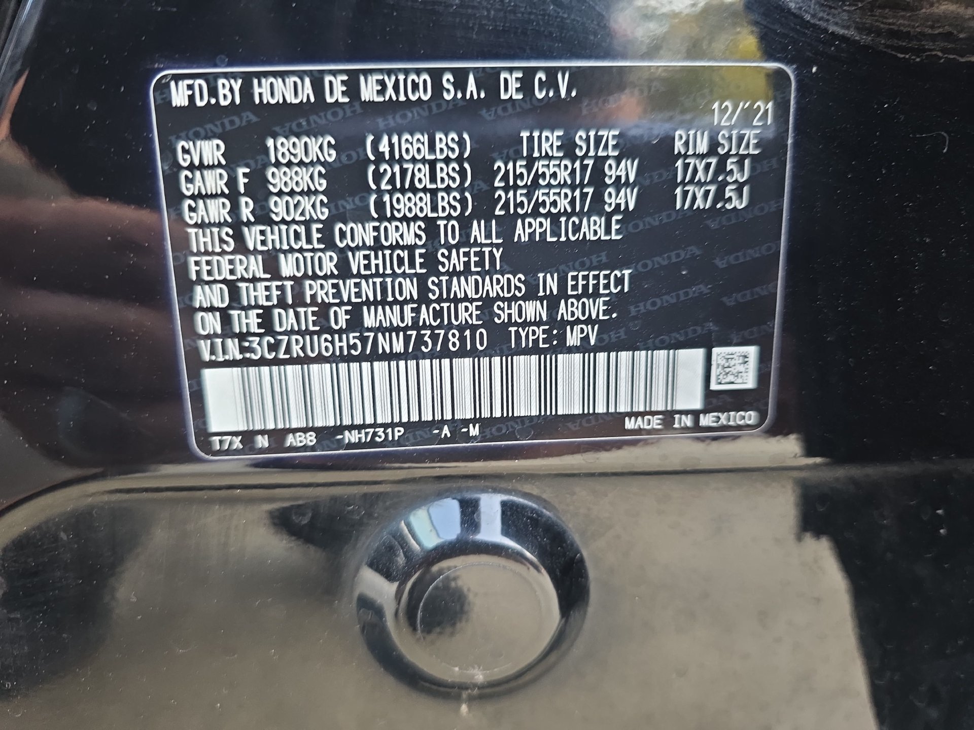 Used 2022 Honda HR-V EX image 33