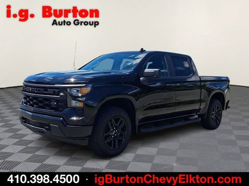 New 2026 Chevrolet Silverado 1500 Custom w/ Turbomax Blackout Package AWD/4WD image 2