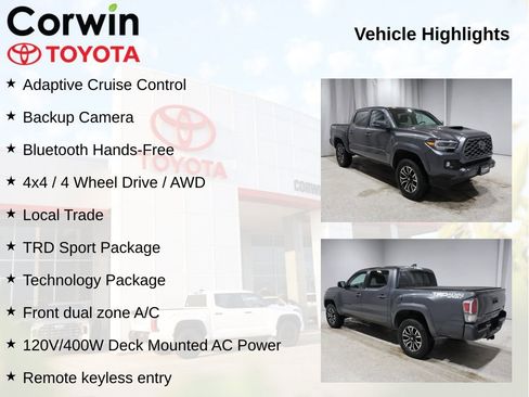 Used 2021 Toyota Tacoma TRD Sport w/ Technology Package image 11