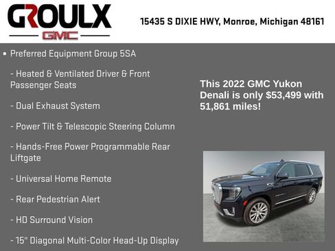 Used 2022 GMC Yukon Denali AWD/4WD image 22