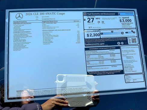 New 2026 Mercedes-Benz CLE 300 4MATIC Coupe image 26