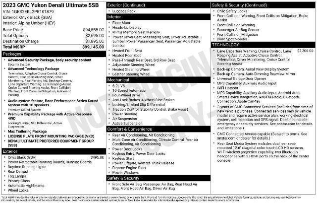 Used 2023 GMC Yukon Denali Ultimate AWD/4WD image 17