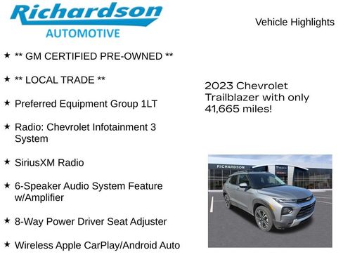 Used 2023 Chevrolet TrailBlazer LT AWD/4WD image 11