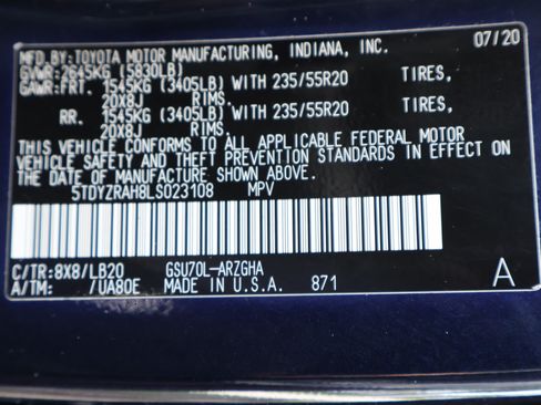 Used 2020 Toyota Highlander Limited FWD image 33