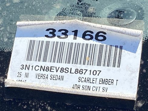 New 2025 Nissan Versa SV w/ Trunk Package image 21