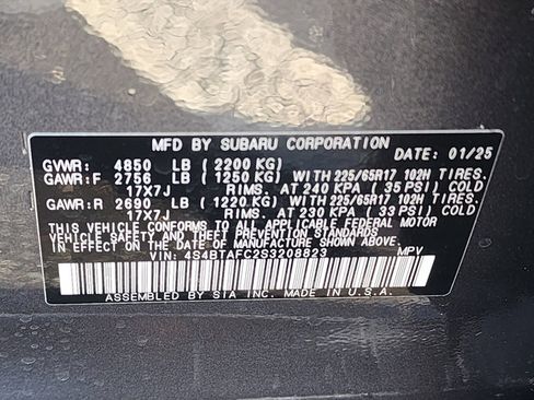 Certified 2025 Subaru Outback Premium image 37
