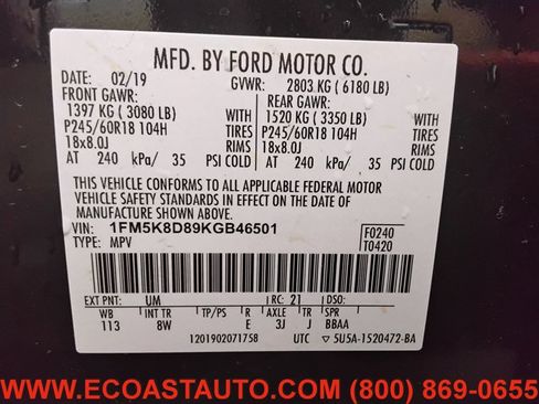 Used 2019 Ford Explorer XLT w/ Equipment Group 201A AWD/4WD image 17