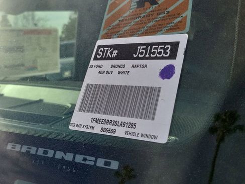 New 2025 Ford Bronco Raptor image 30