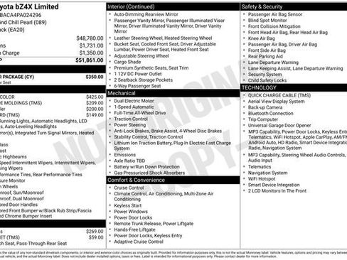 Used 2023 Toyota bZ4X AWD w/ Weather Package image 4