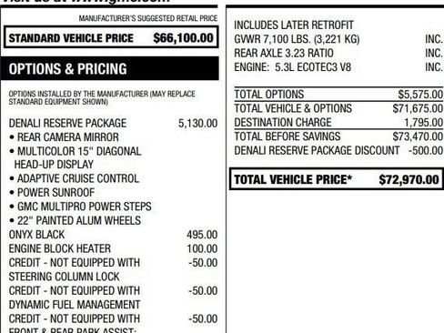 Used 2022 GMC Sierra 1500 Denali w/ Denali Reserve Package AWD/4WD image 2