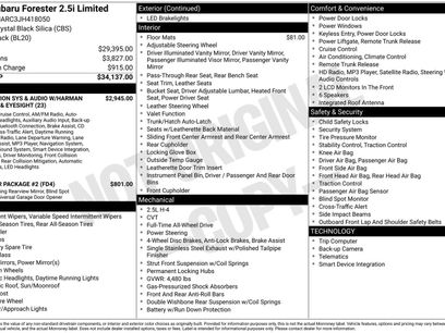 Used 2018 Subaru Forester 2.5i Limited