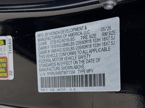 New 2026 Honda Odyssey EX-L image 40