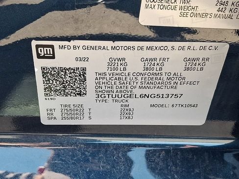 Used 2022 GMC Sierra 1500 Denali w/ Denali Reserve Package AWD/4WD image 30