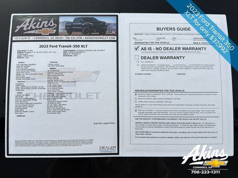 Used 2023 Ford Transit 350 XLT RWD image 11