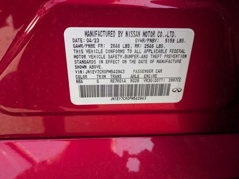 Used 2023 INFINITI Q50 Sensory AWD/4WD image 10