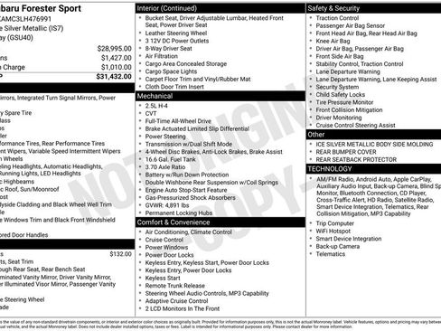 Used 2020 Subaru Forester Sport image 9