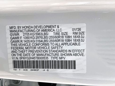 New 2026 Honda Pilot EX-L image 21