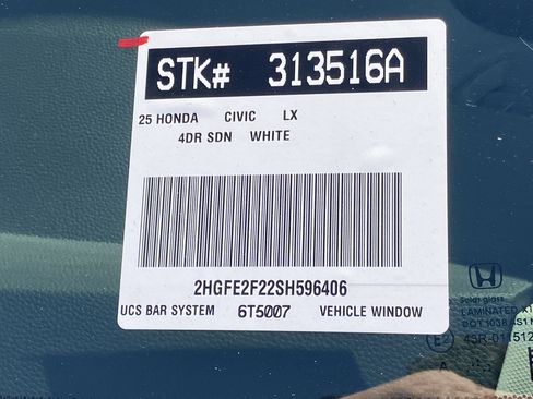 Used 2025 Honda Civic LX image 30