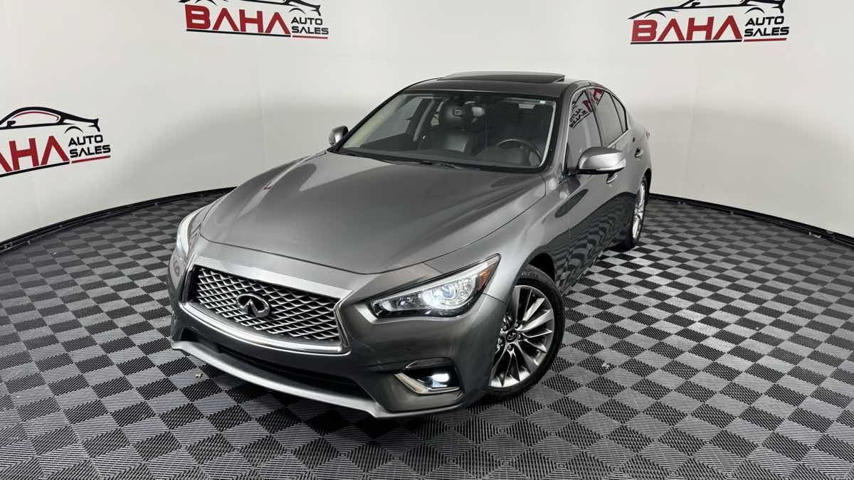 Used 2021 INFINITI Q50 Luxe w/ Seat & Sound Package RWD image 3