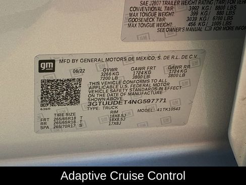 Used 2022 GMC Sierra 1500 SLT w/ SLT Convenience Package image 36