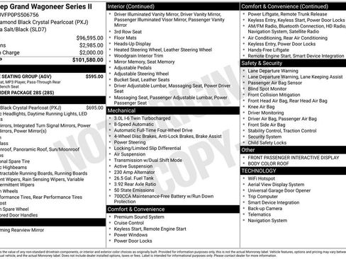 Used 2023 Jeep Grand Wagoneer Series II w/ Flexible Seating Group image 36