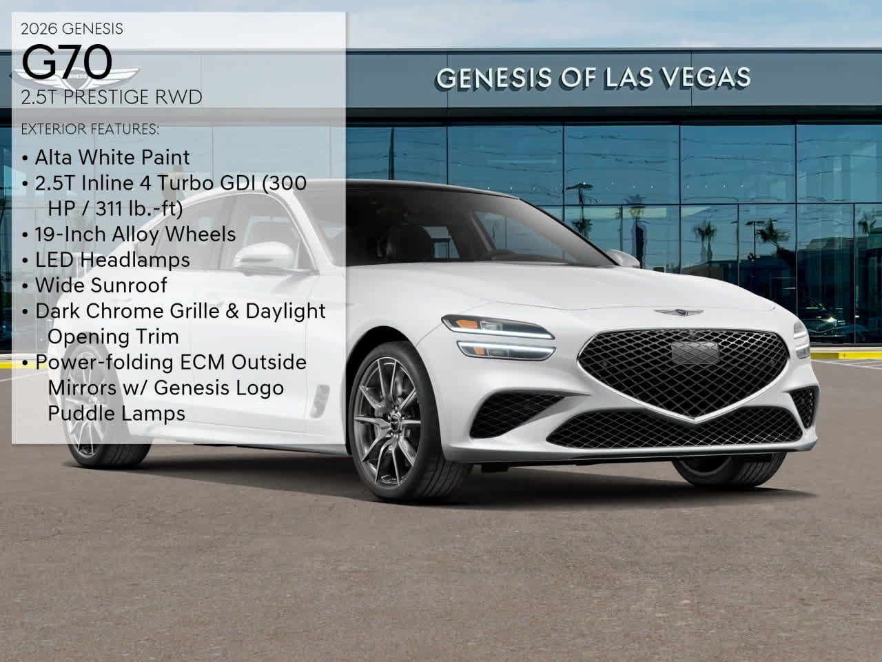 New 2026 Genesis G70 2.5T Prestige RWD image 3