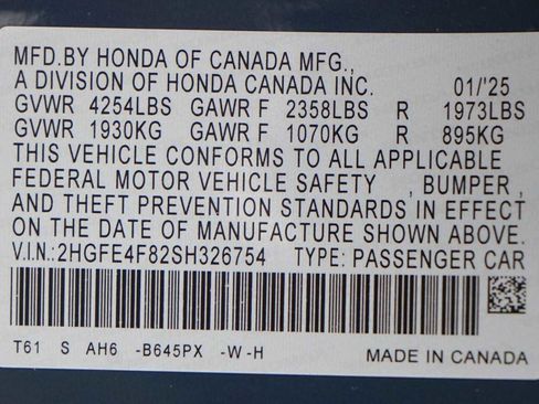 Used 2025 Honda Civic Sport image 30