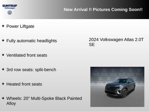Used 2024 Volkswagen Atlas SE w/ Panoramic Sunroof Package FWD image 12
