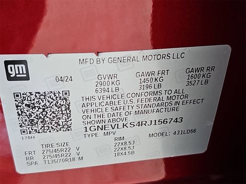 Certified 2024 Chevrolet Traverse RS w/ LPO, Floor Liner Package image 40