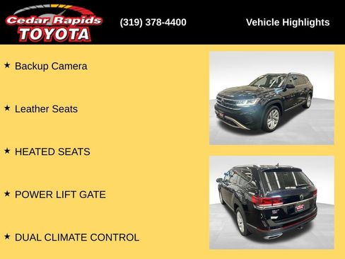 Used 2021 Volkswagen Atlas SEL AWD/4WD image 14
