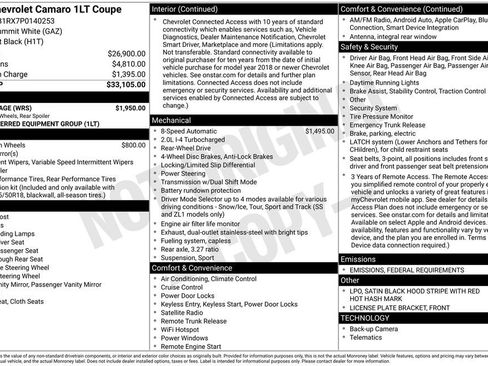 Used 2023 Chevrolet Camaro LT w/ RS Package image 5