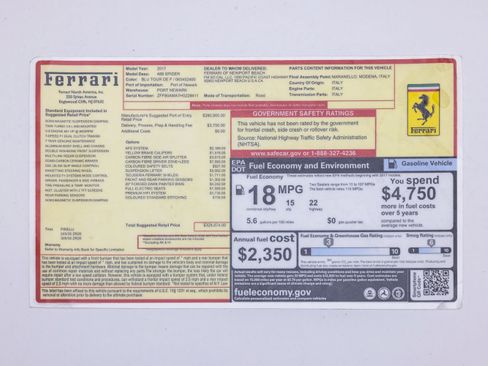 Certified 2017 Ferrari 488 Spider RWD image 95