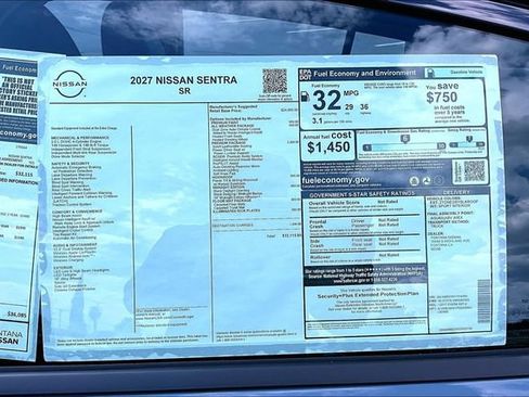 New 2027 Nissan Sentra SR w/ SR Premium Package FWD image 14