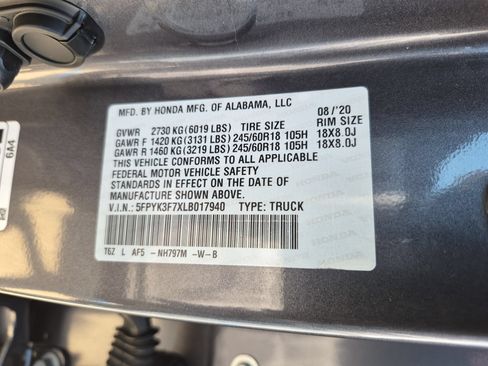 Used 2020 Honda Ridgeline RTL-E image 35
