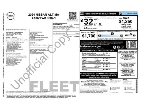 Used 2024 Nissan Altima 2.5 SV FWD image 4